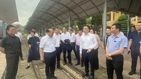 Đoàn đại biểu thành phố Nam Ninh, Quảng Tây, Trung Quốc khảo sát tại các cửa khẩu quốc tế tỉnh Lạng Sơn
