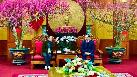 Lãnh đạo UBND tỉnh tiếp xã giao Đoàn công tác  Đại sứ quán Ấn Độ tại Việt Nam