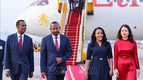 Thủ tướng Ethiopia và Phu nhân đến Hà Nội, bắt đầu thăm chính thức Việt Nam