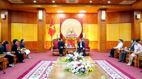 Lãnh đạo UBND tỉnh tiếp xã giao Đoàn công tác Bộ Thương mại Thái Lan và Đại sứ quán Thái Lan tại Việt Nam