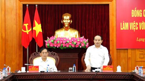 Đoàn công tác Bộ trưởng Bộ Ngoại giao thăm, làm việc tại tỉnh Lạng Sơn