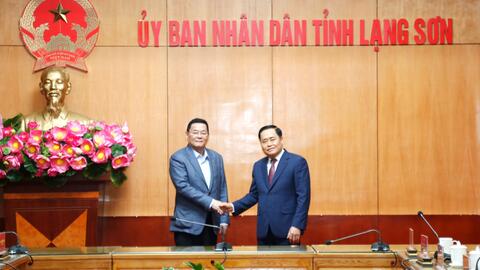 Chủ tịch UBND tỉnh tiếp và làm việc với Đoàn công tác của Bộ Thương mại Thái Lan và Đại sứ quán Thái Lan tại Việt Nam