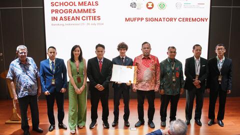 Delegation of Lang Son city attend the Program on Sharing Experience and Knowledge about School Meal Programs in ASEAN Cities