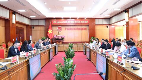 Tập đoàn xây dựng Thái Bình Dương, Trung Quốc mong muốn hợp tác, đầu tư tại tỉnh Lạng Sơn