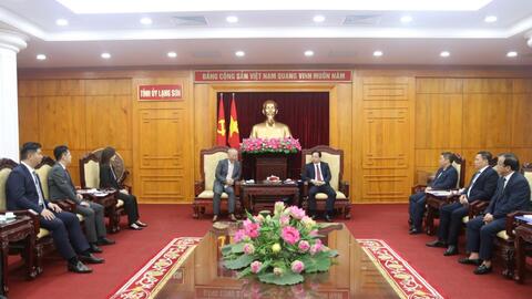 谅山省委书记会见中国太平洋建设集团