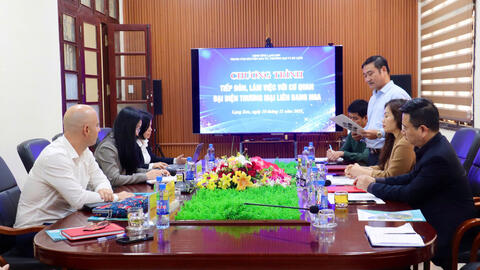 Trung tâm Xúc tiến Đầu tư, Thương mại và Du lịch tỉnh tiếp và làm việc với Cơ quan đại diện Thương mại Liên bang Nga tại Việt Nam