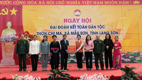 Ngày hội đại đoàn kết toàn dân tộc tại thôn Chi Ma, xã Mẫu Sơn