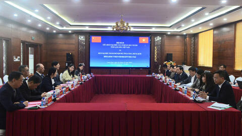 Hội đàm giữa Đoàn đại biểu các cơ quan, ban, ngành tỉnh Lạng Sơn, Việt Nam và Đoàn đại biểu thành phố Hợp Phì, tỉnh An Huy, Trung Quốc