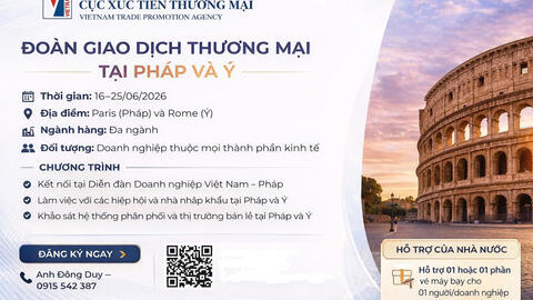 Đoàn giao dịch thương mại tại Pháp và Ý