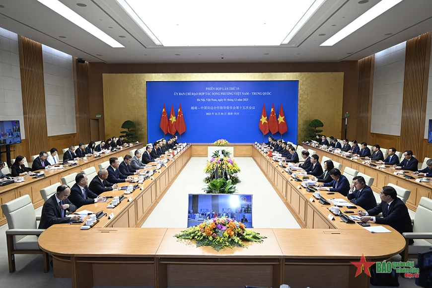 Description: Phiên họp lần thứ 15 Ủy ban Chỉ đạo hợp tác song phương Việt Nam - Trung Quốc